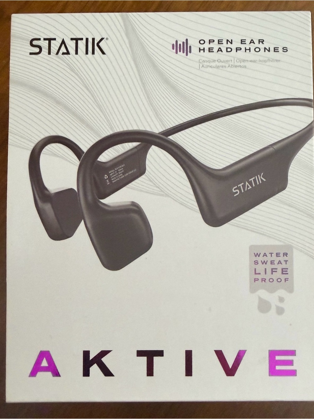 STATIK Aktive Open-Ear active Headphones bluetooth — Black